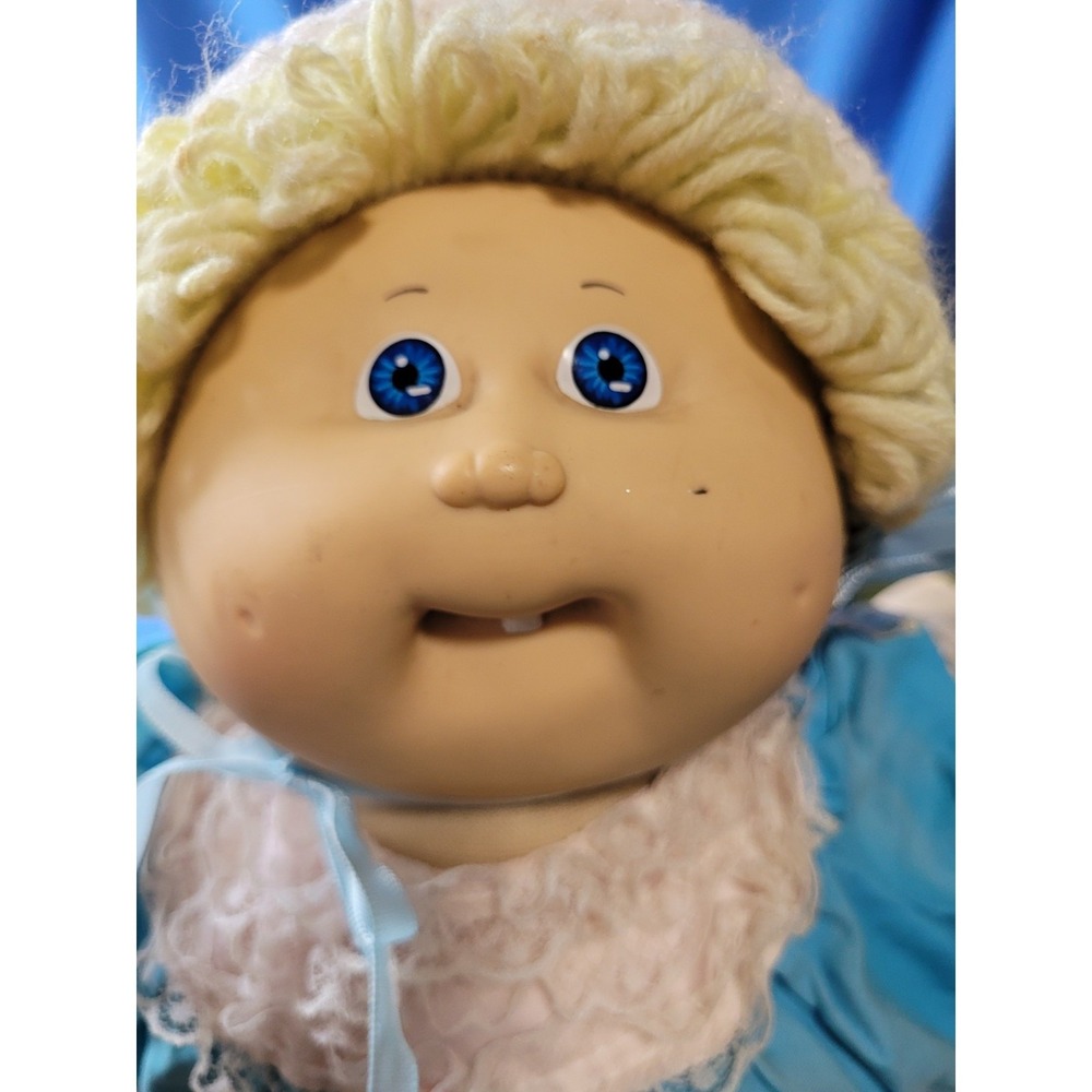 1983 Lemon Loop Xavier Roberts Cabbage Patch Doll Blue Eyes First Tooth - Picture 2 of 16